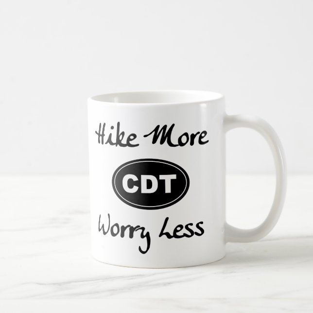 Continental Divide Trail Hike More Worry Less Mug (Right)