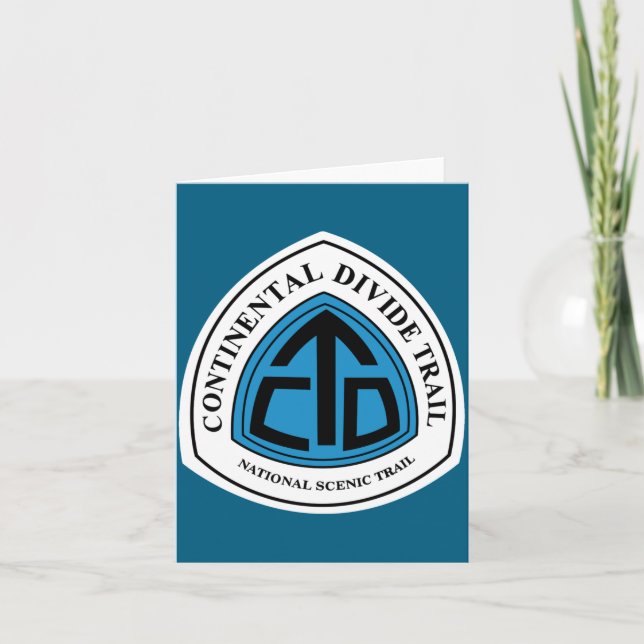 Continental Divide Trail Sign Usa  Card (Front)