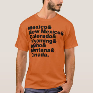 Continental Divide Trail States T-Shirt