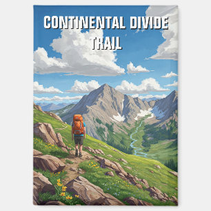 Continental Divide Trail Travel Hiker Magnet
