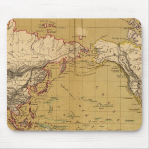 Continental Map Mouse Pad