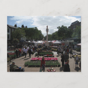 Continental Market in Carlisle Cumbria Postcard