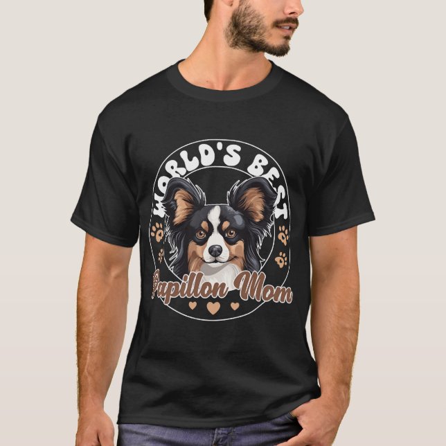 Continental Miniature Spaniel World's Best T-Shirt (Front)