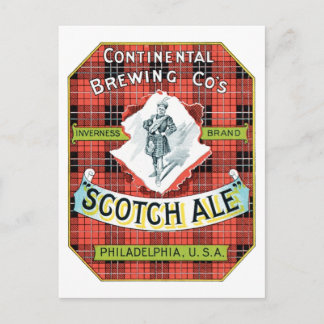 Continential Brewing Company Scotch Ale Postcard