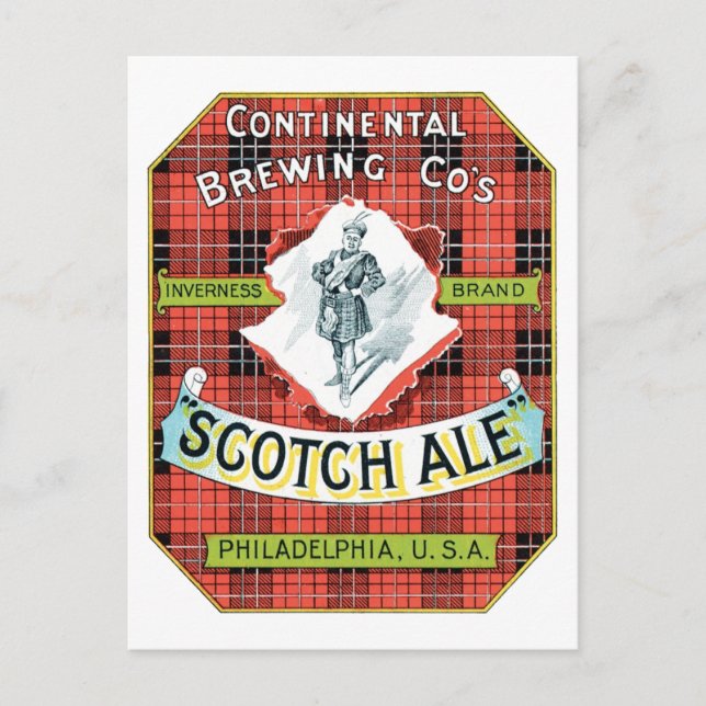 Continential Brewing Company Scotch Ale Postcard (Front)