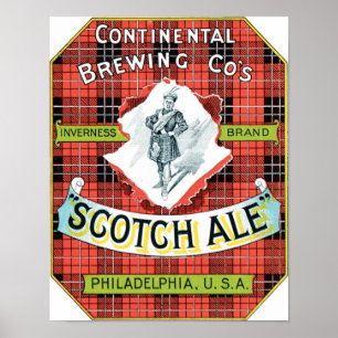 Continential Brewing Company Scotch Ale Poster