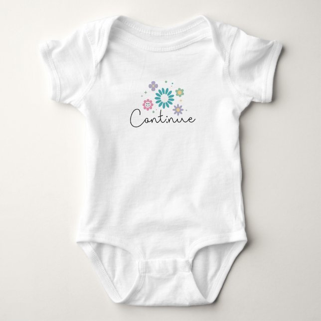 Continue Baby Bodysuit (Front)