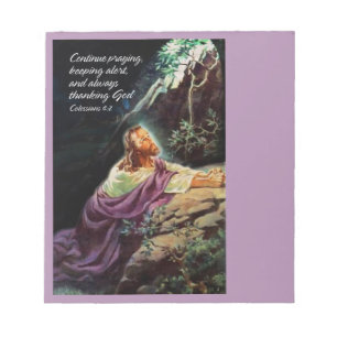 Continue Praying Colossians 4:2 Notepad
