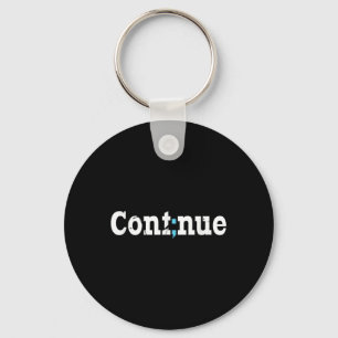 Continue Semicolon Mental Health Awareness  Key Ring