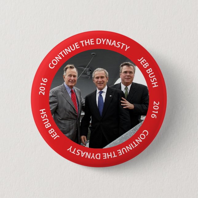Continue The Dynasty Jeb Bush 2016 Button (Front)