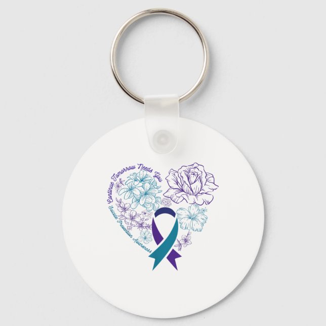 Continue Tomorrow Needs You Suicide Prevention Awa Key Ring (Front)