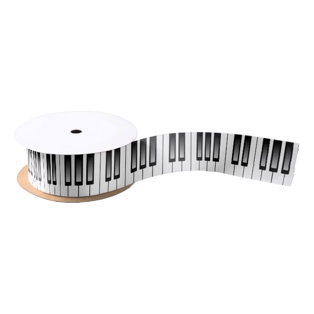 Continuous Piano Keyboard Satin Ribbon (Spool)