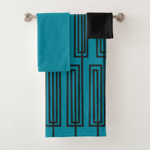 Continuous Rectangles Bath Towel Set
