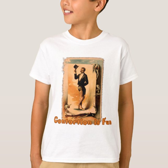 Contortion is Fun! Circus Poster T-Shirt (Front)
