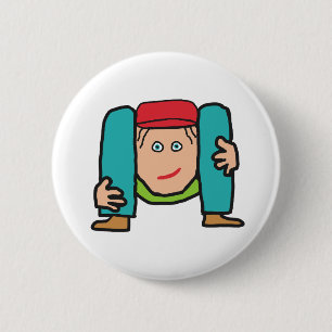 Contortionist 6 Cm Round Badge