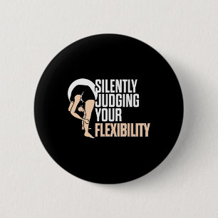 Contortionist Contortion Yoga Gymnastics Aerial An 6 Cm Round Badge