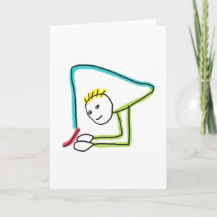 Contortionist Stickman Card