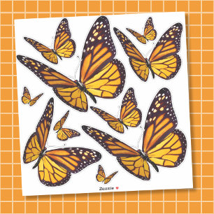 Contour Kiss-cut Monarch Butterfly Vinyl Sticker