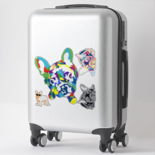 Contour Sticker French Bulldogs