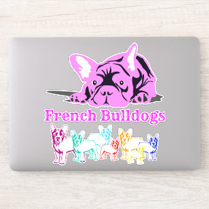 Contour Sticker French Bulldogs