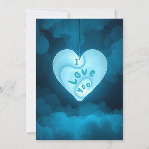 Contours Of The Heart Holiday Card