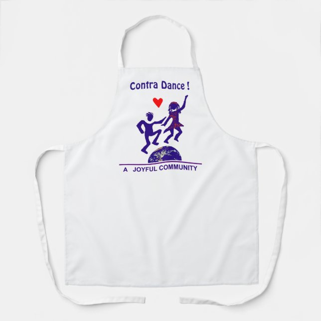 Contra Dance Gifts Adult Apron (Front)