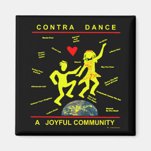 Contra Dance Joy Magnet