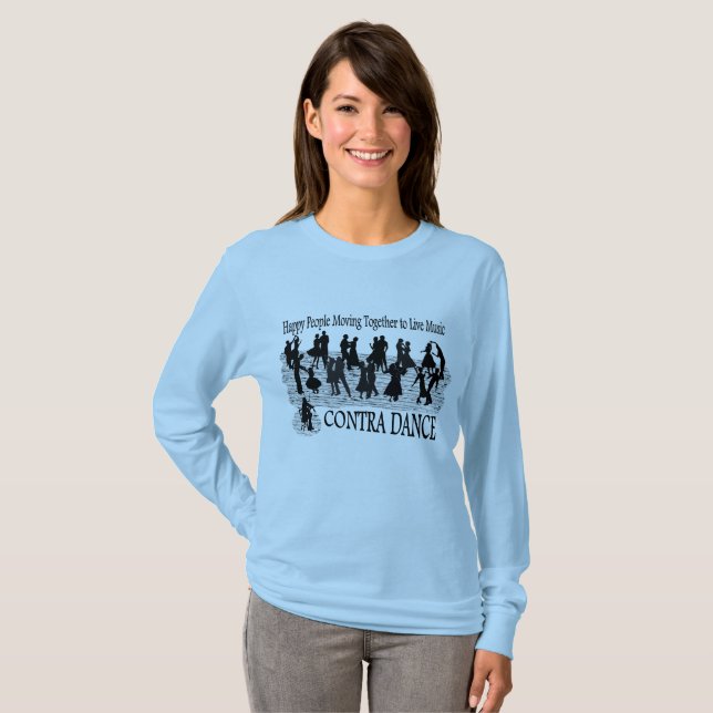 Contra Dance - Women's Long Sleeved T-shirt (Front Full)