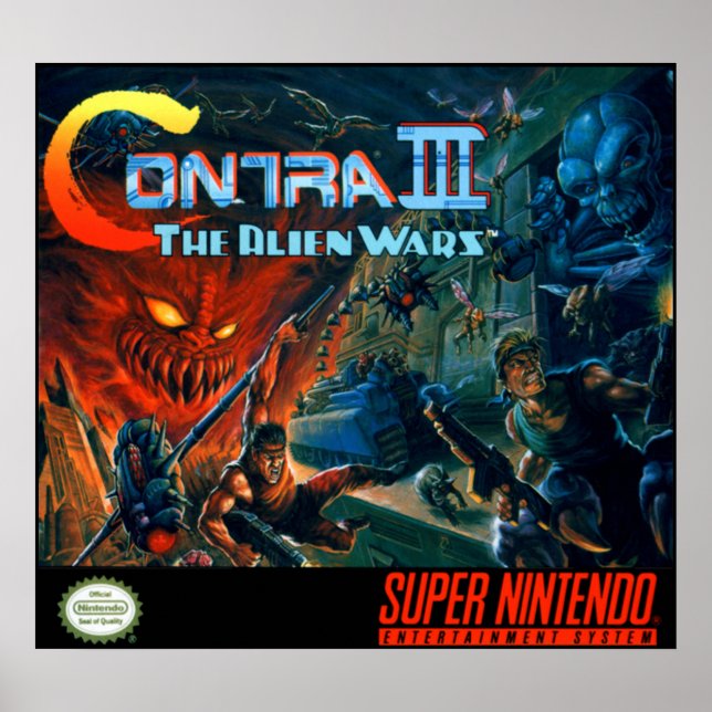 Contra III - Alien Wars  Poster (Front)