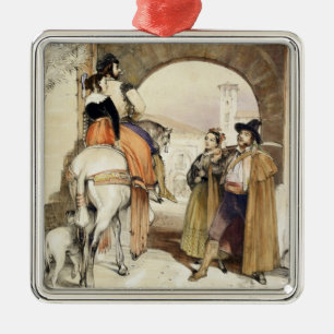 Contrabandistas, from 'Sketches of Spain', engrave Metal Tree Decoration