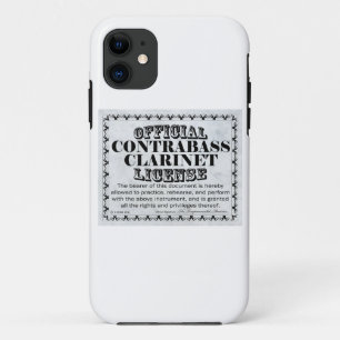 Contrabass Clarinet License Case-Mate iPhone Case