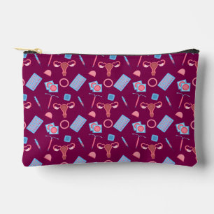 Contraception Pattern Feminist Accessory Pouch