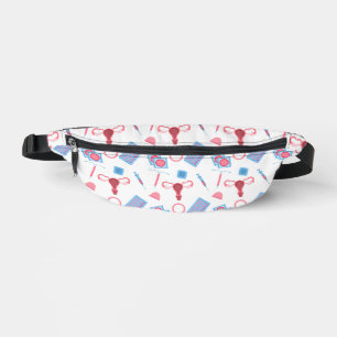 Contraception Pattern Feminist Bum Bags