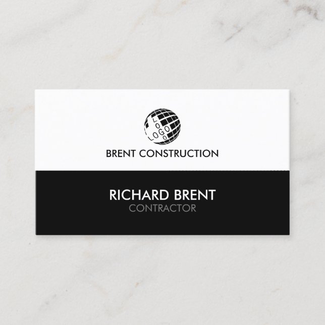Contractor Construction Building Business Card (Front)