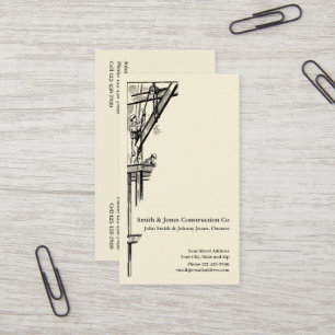 Contractor Construction Business Card