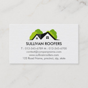 Contractor Construction House Repairs Business Card