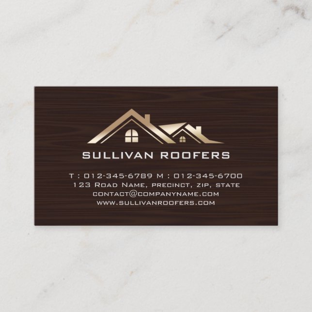 Contractor Construction House Repairs Business Card (Front)