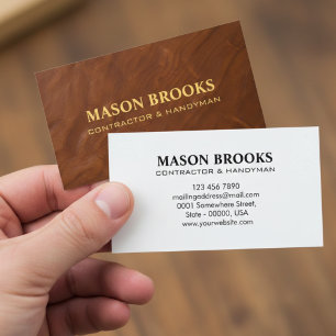 Contractor & Handyman Services Branding Business Card