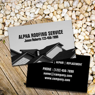 Contractor Roof Repair Construction Roofing Roofer Business Card