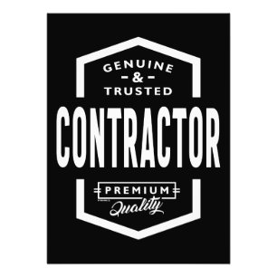 Contractor Work Job Title Gift Photo Print