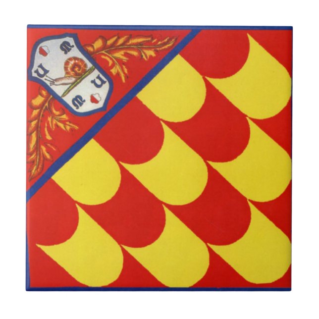 Contrada della Chiocciola (Snail) Palio di Siena Tile (Front)