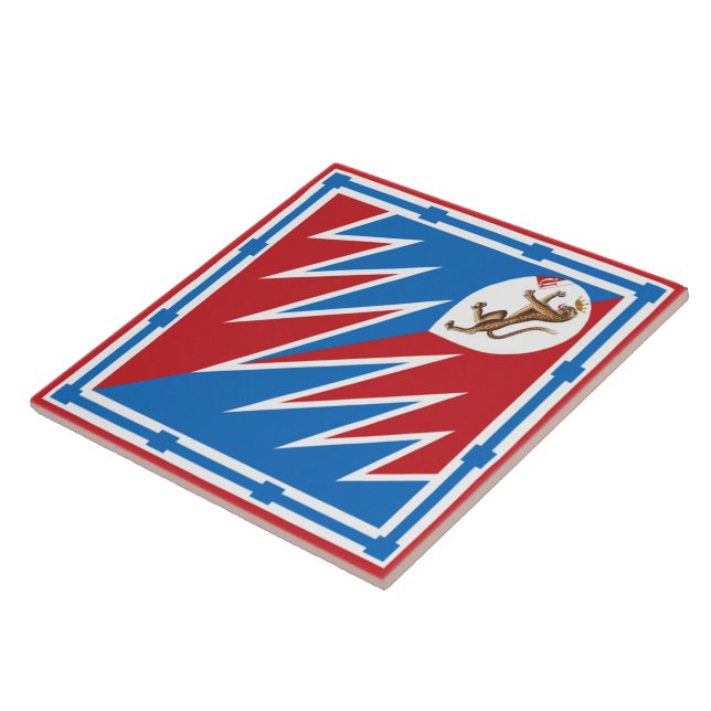 Contrada della Pantera (Panther) Palio di Siena Tile (Side)
