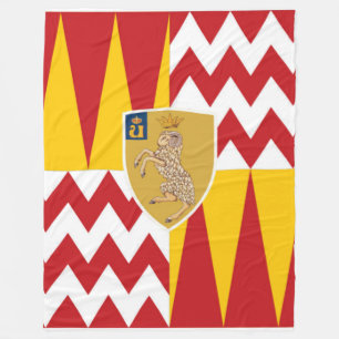 Contrada di Valdimontone (Valley of the Ram) Fleece Blanket