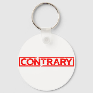 Contrary Stamp Key Ring
