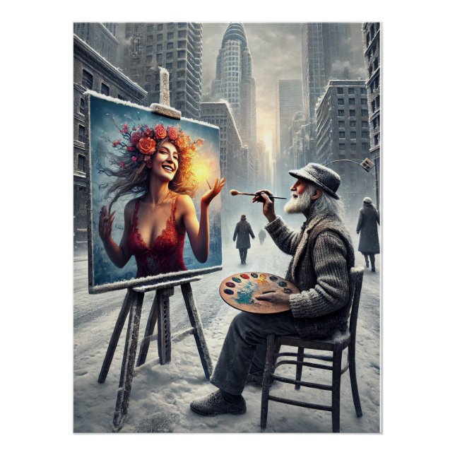 Contrast of Worlds – The Painter’s Vision Poster (Front)