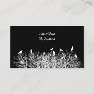 Contrasting Black And White Business Card