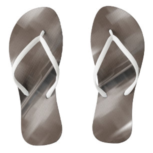 Contrasting Brown Tone Vanishing Shapes Jandals
