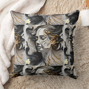 "Contrasting Sentiments Rise" Cushion