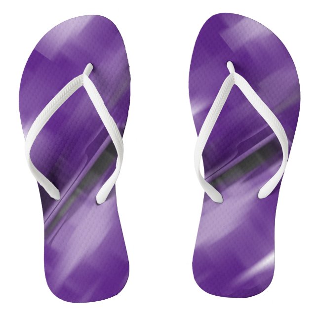Contrasting Violet Vanishing Shapes Jandals (Footbed)