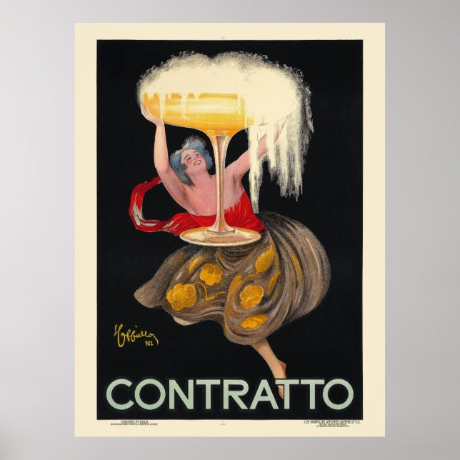 Contratto France Vintage Poster 1922 (Front)